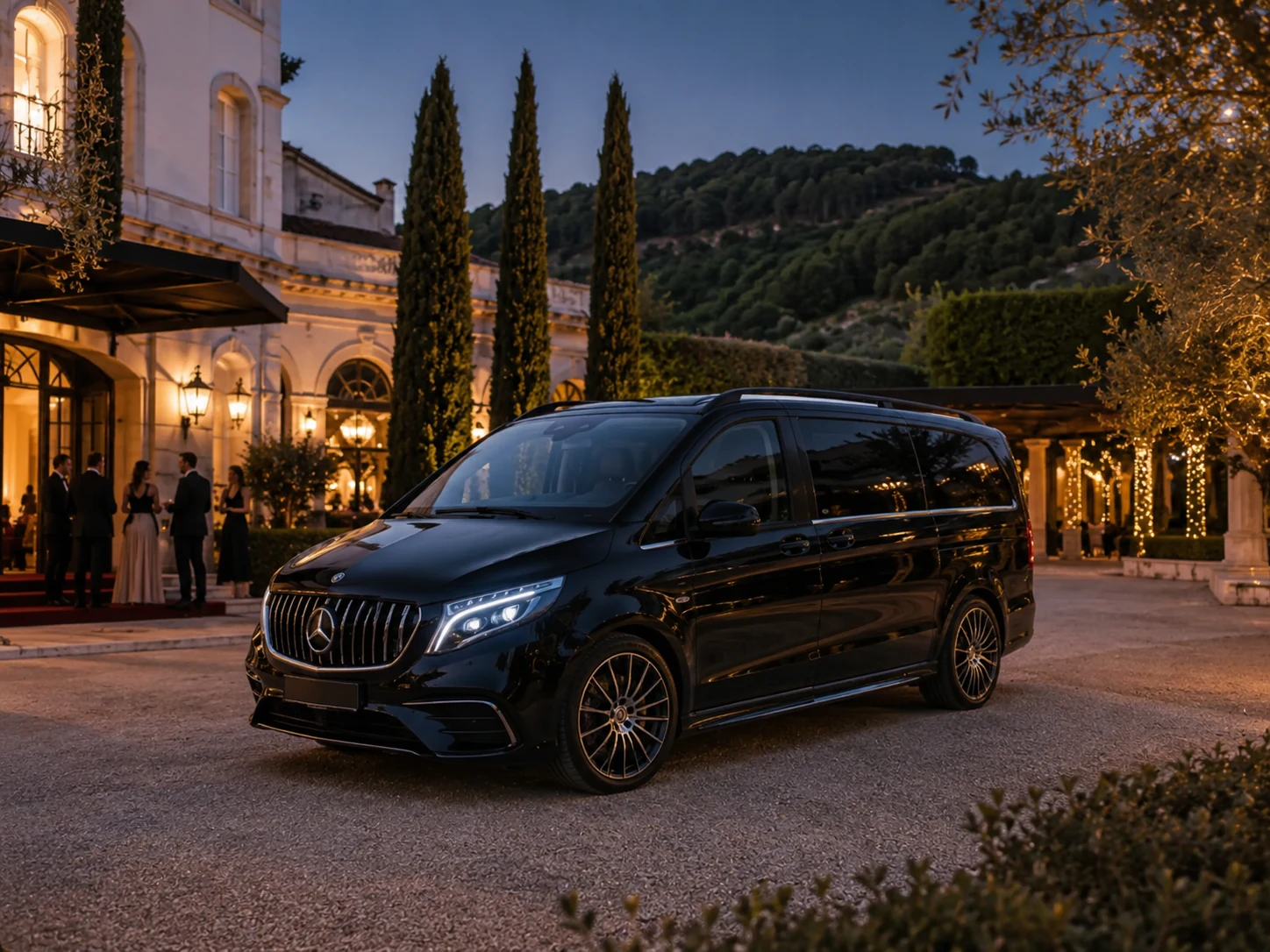 Massilia VIP Mercedes Vito XL événementiel mariage et service privé